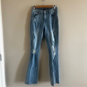 Fashion Nova Distressed Flare Jeans